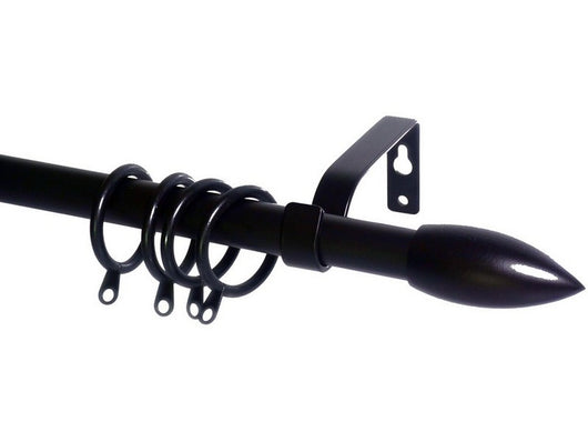 bastone per tende puntale estensibile cm. 71¸122 col. nero cod:ferx.vit51060