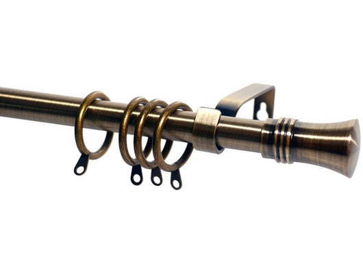 bastone per tende corona estensibile cm. 71¸122 col. oro antico cod:ferx.vit51062