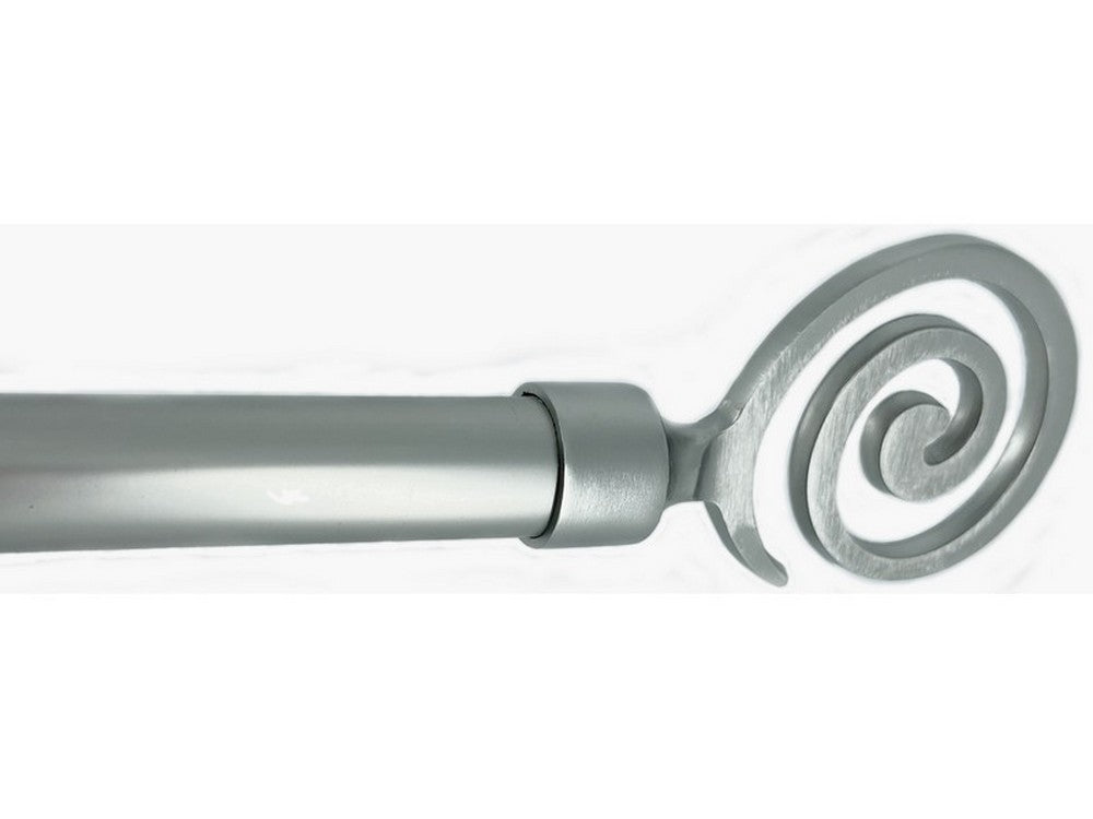 bastone per tende tribale estensibile cm. 71¸122 col. argento cod:ferx.vit53876