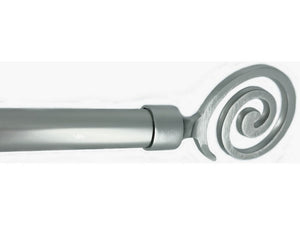 bastone per tende tribale estensibile cm. 71¸122 col. argento cod:ferx.vit53876