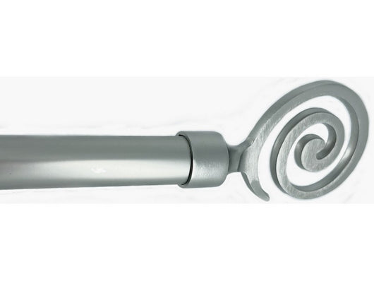 bastone per tende tribale estensibile cm. 71¸122 col. argento cod:ferx.vit53876