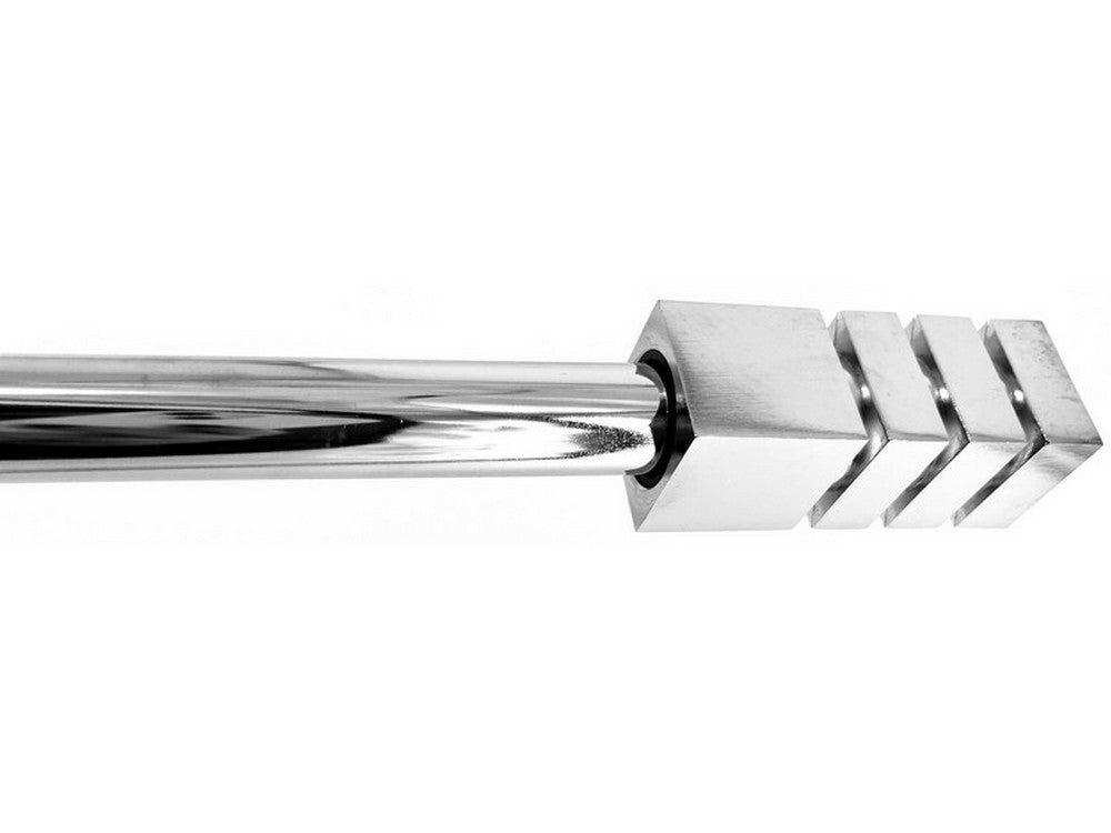 bastone per tende tokyo estensibile cm. 71¸122 col. acciaio cod:ferx.vit53866