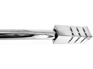 bastone per tende tokyo estensibile cm. 71¸122 col. acciaio cod:ferx.vit53866