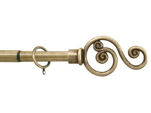 bastone per tende violino estensibile cm. 300¸380 col. oro antico cod:ferx.vit53864