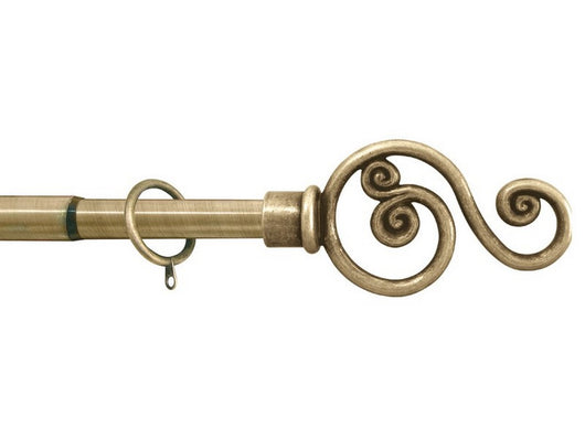bastone per tende violino estensibile cm. 300¸380 col. oro antico cod:ferx.vit53864