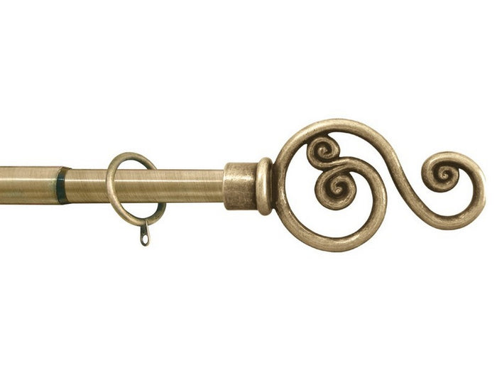 bastone per tende violino estensibile cm. 300¸380 col. oro antico cod:ferx.vit53864