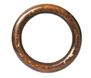 anello per scorritenda in legno 100 pz col. noce ï mm. 70 cod:ferx.vit11061