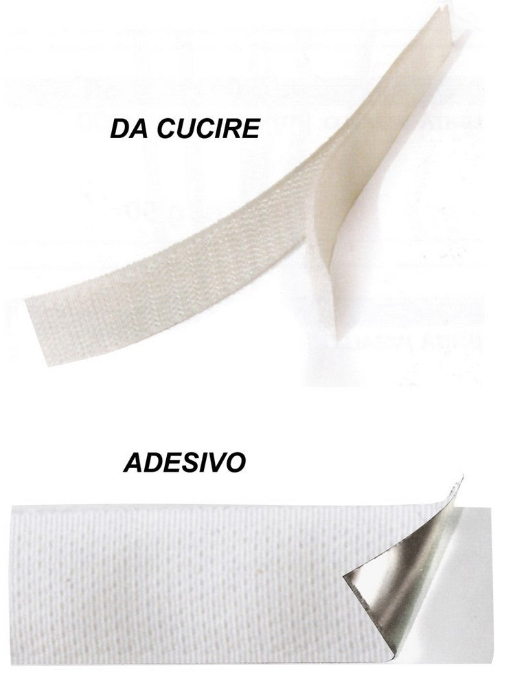 nastro velcro bianco adesivo uncino cod:ferx.vit30455