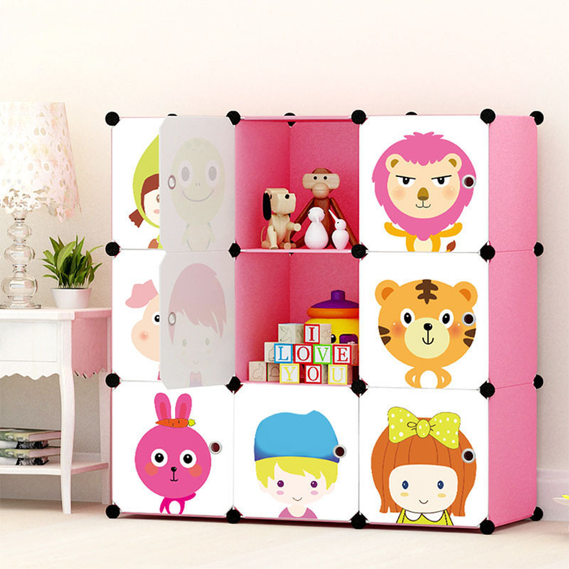 Armadio modulare Scaffale Guardaroba per bambini Colorato Per vestiti Giocattoli