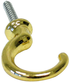 gancio a muro per tendaggi oro lucido  mm. 40x15 (tipo a) cod:ferx.vit13694