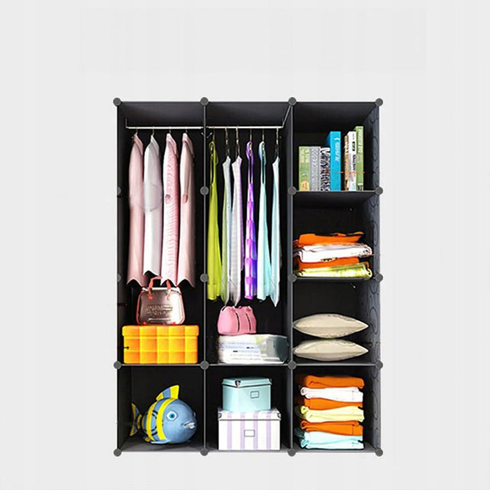 Armadietto con 12 cassetti, modulare e compatto, stile Box.