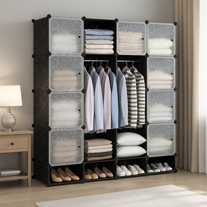 Armadio Componibile 165x147x36 cm Ideale per Ogni Stanza