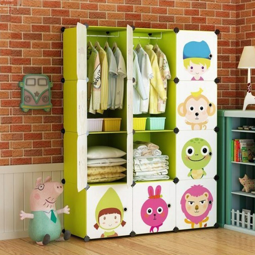 Armadio per bambini 36x110x146 cm