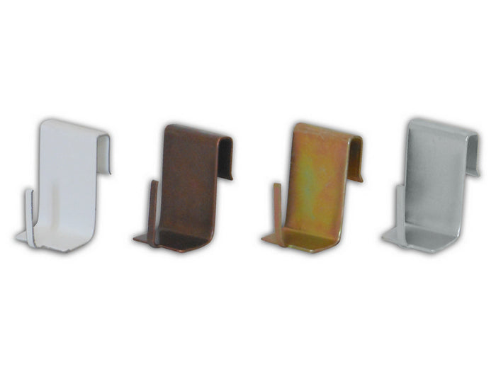 supporto a gancio per stanghette 100 pz  col. bronzato cod:ferx.vit37780