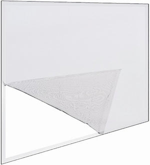 zanzariera a strappo  per finestra cm. 130x150 col. bianco cod:ferx.vit30435