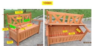 Elegante panca a cassapanca: panca da giardino con nascondiglio segreto