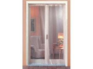 tenda zanzariera moschito con frangia ed occhielli cm. 145/150x250 col. panna cod:ferx.vit46510