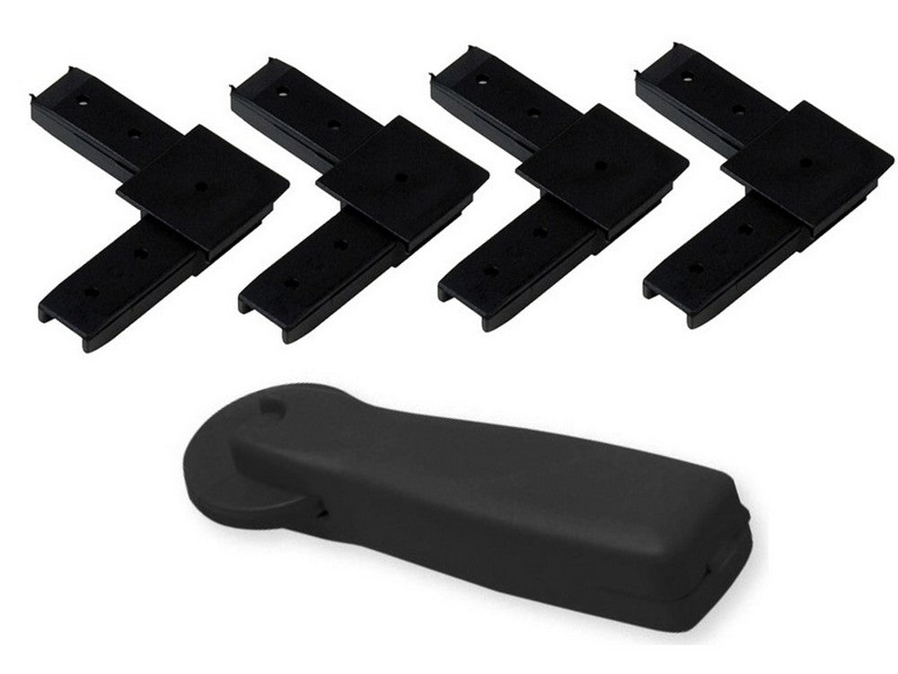 kit 4 angoli + rotella per profilo zanzariera clarissa cod:ferx.vit53782