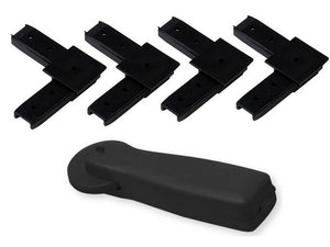 kit 4 angoli + rotella per profilo zanzariera clarissa cod:ferx.vit53782