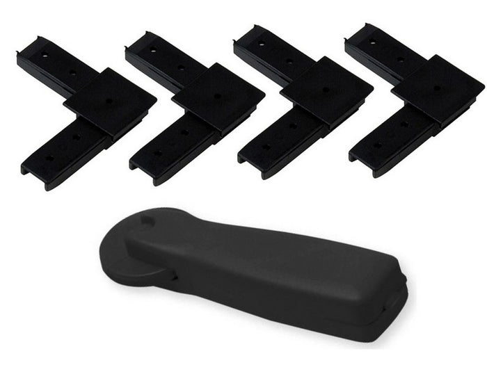 kit 4 angoli + rotella per profilo zanzariera clarissa cod:ferx.vit53782