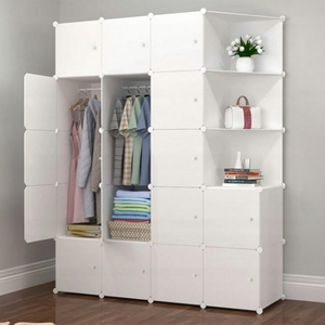 Armadio Componibile 183x147x47 cm Perfetto per Vestiti e Accessori