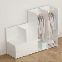 Armadio modulare bianco spaziosa 183x147x47 cm