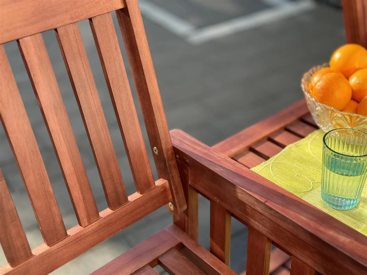 Panca da giardino con tavolo, panca doppia a 2 posti