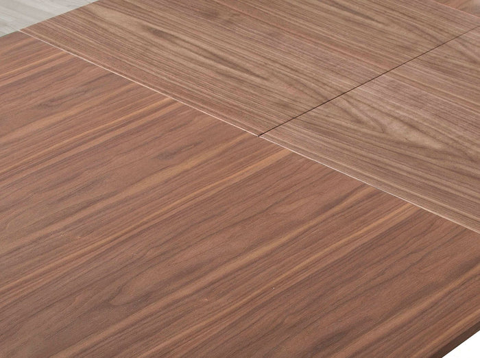 Tavolo da pranzo allungabile rettangolare noce