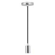 1pz lampadario in metallo cromato 'cilindro' cavo rosa cod:ferx.8092150nlm