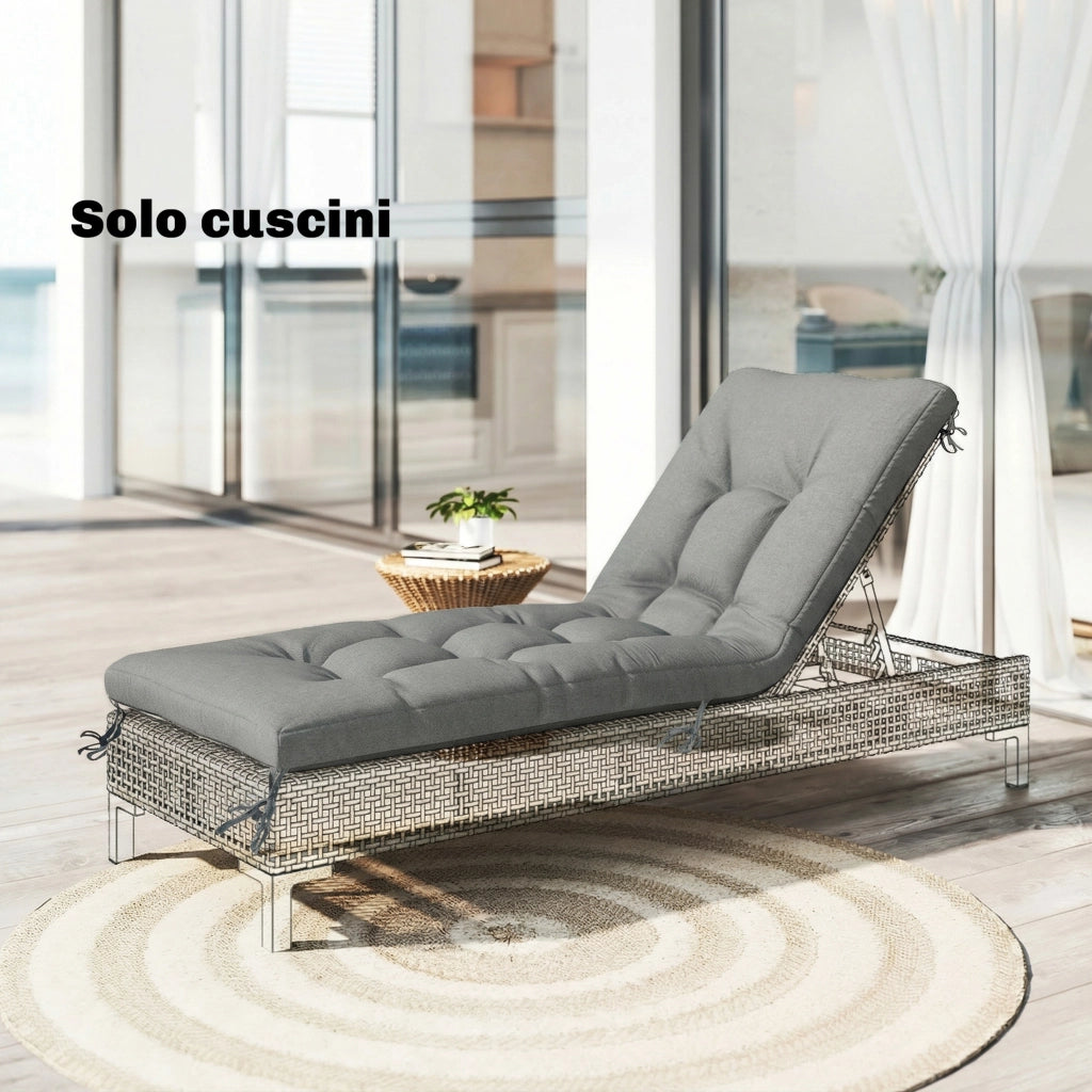 Cuscino per Poltrona da Giardino ¨C zephmum ¨C Grigio Chiaro