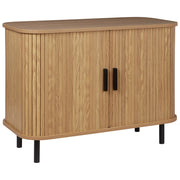Credenza retrò ad ante scorrevoli MDF Gambe in metallo Legno chiaro camera da letto soggiorno