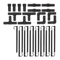 Tubo microporoso tubo microporoso flessibile kit irrigazione irrigazione giardino fiori orto max 240 l min 4 bar guanti da giardinaggio 30 m 14_0003887