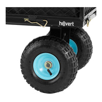 Carrello da spiaggia pieghevole 300 kg acciaio nero 14_0007473