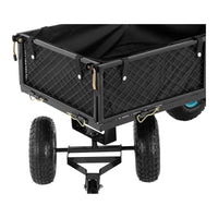 Carrello da spiaggia pieghevole 300 kg acciaio nero 14_0007473