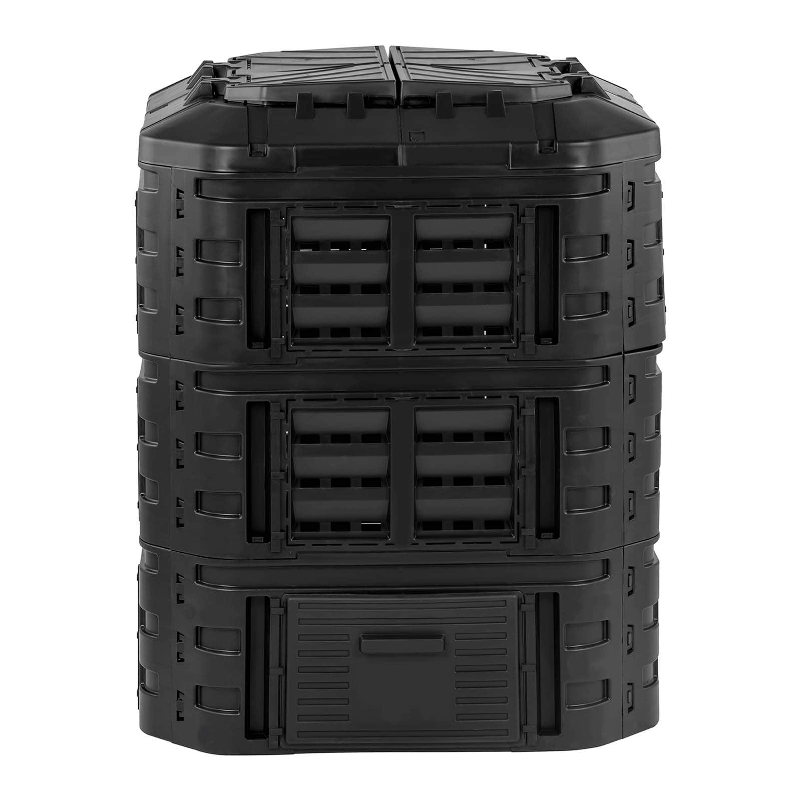 Compostiera da giardino 860 litri polipropilene di alta qualità 14_0007487