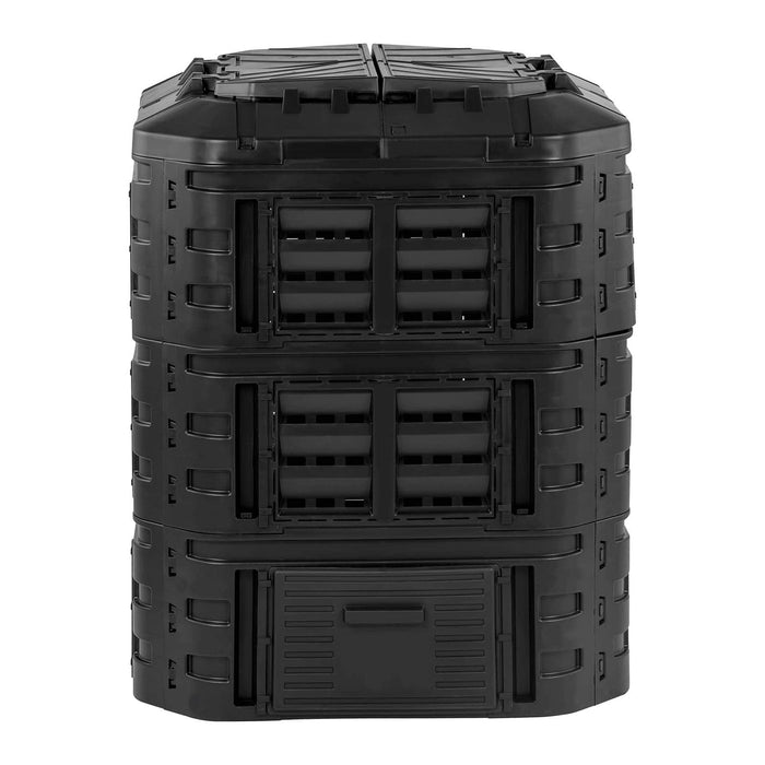 Compostiera da giardino 860 litri polipropilene di alta qualità 14_0007487