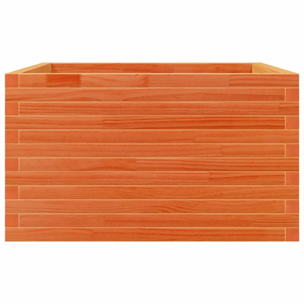 Fioriera Giardino Marrone Cera 80x80x45,5cm Legno Massello Pino 847260