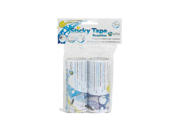 nastro di ricambio per spazzola sticky tape 2 pz mt. 10 cod:ferx.vit35739