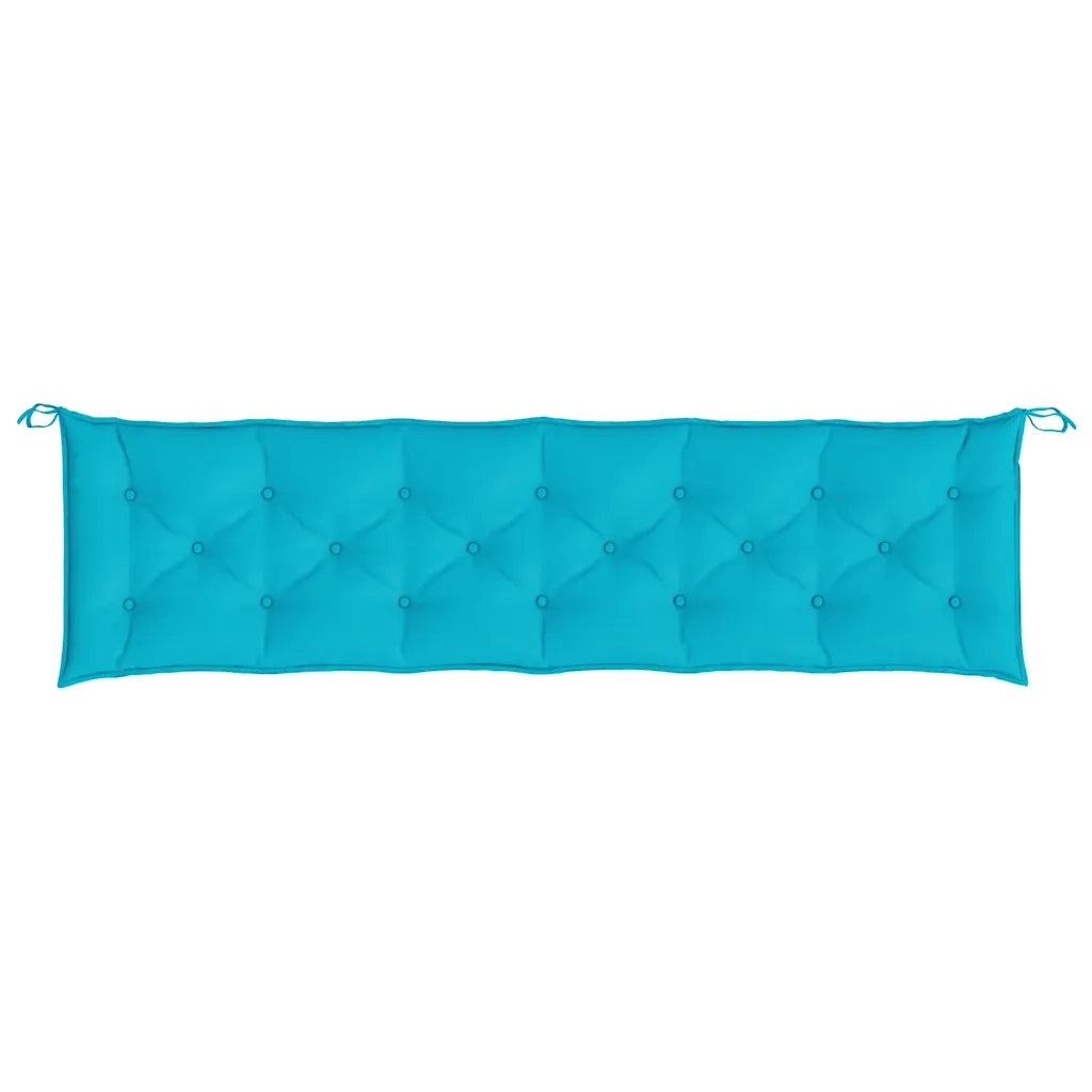 Cuscini per Panca da Giardino 2 pz Turchese 200x50x7 cm Tessuto 361753