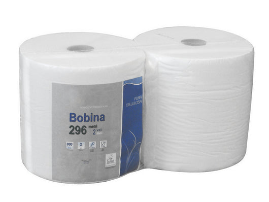 carta cellulosa liscia 2 pz. mt. 296 (per rotolo) 800 strappi cod:ferx.vit39140