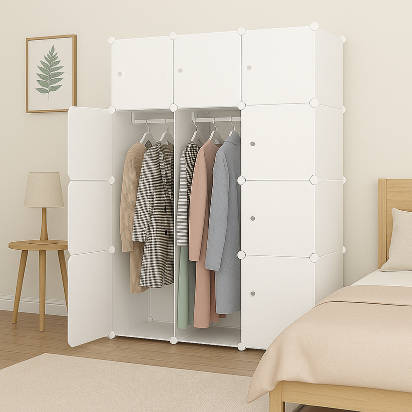 Armadio bianco 111x47x147 cm