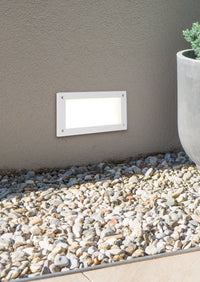 Applique da Esterno a Led in Alluminio Bianco Opaco