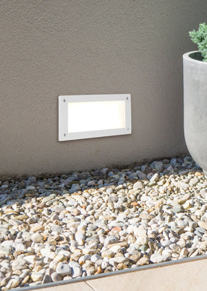 Applique da Esterno a Led in Alluminio Bianco Opaco