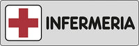 Adesivo Infermeria luoghi pubblici scuole 15CMx5CM
