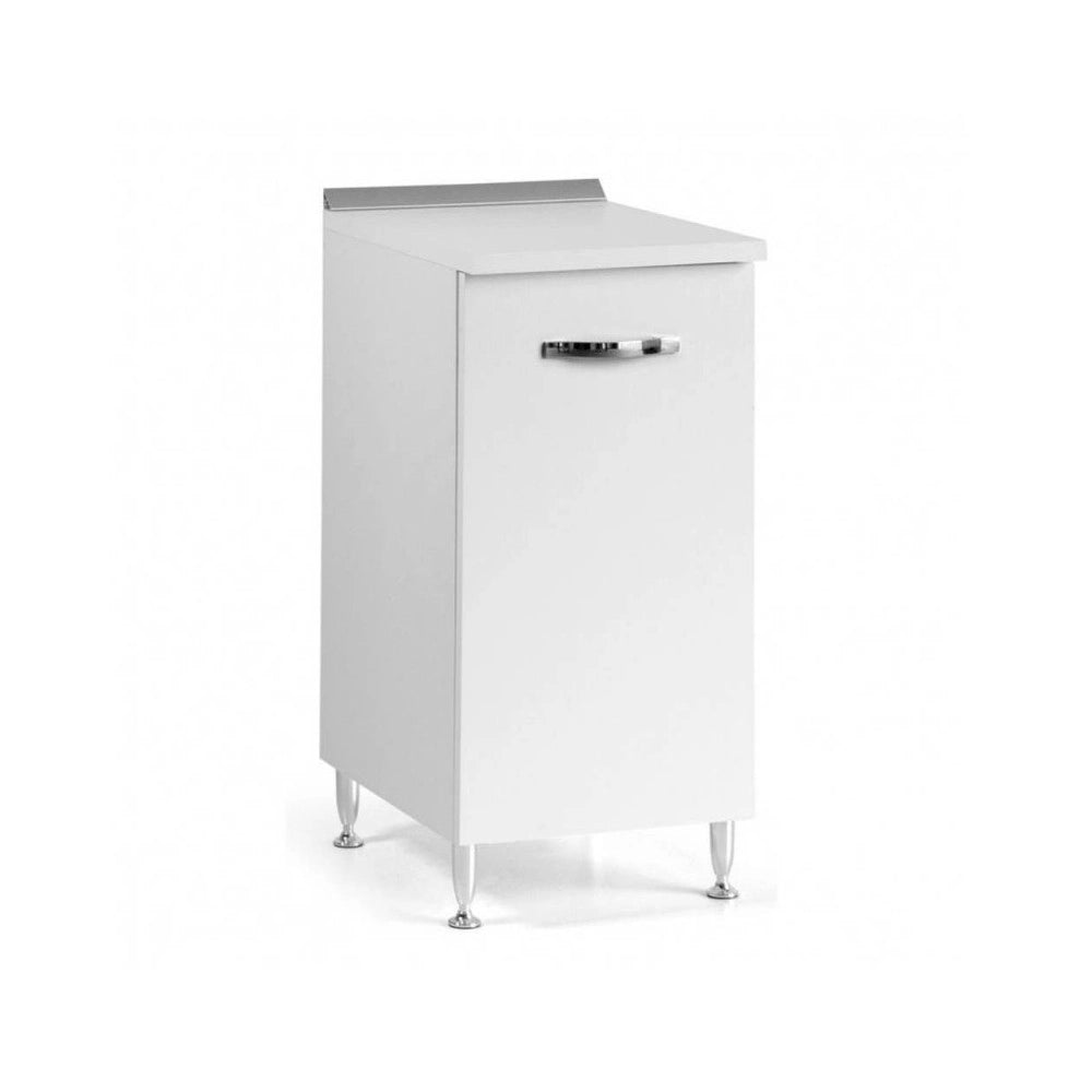 Base cucina con anta 30x50x85H colore bianco frassinato
