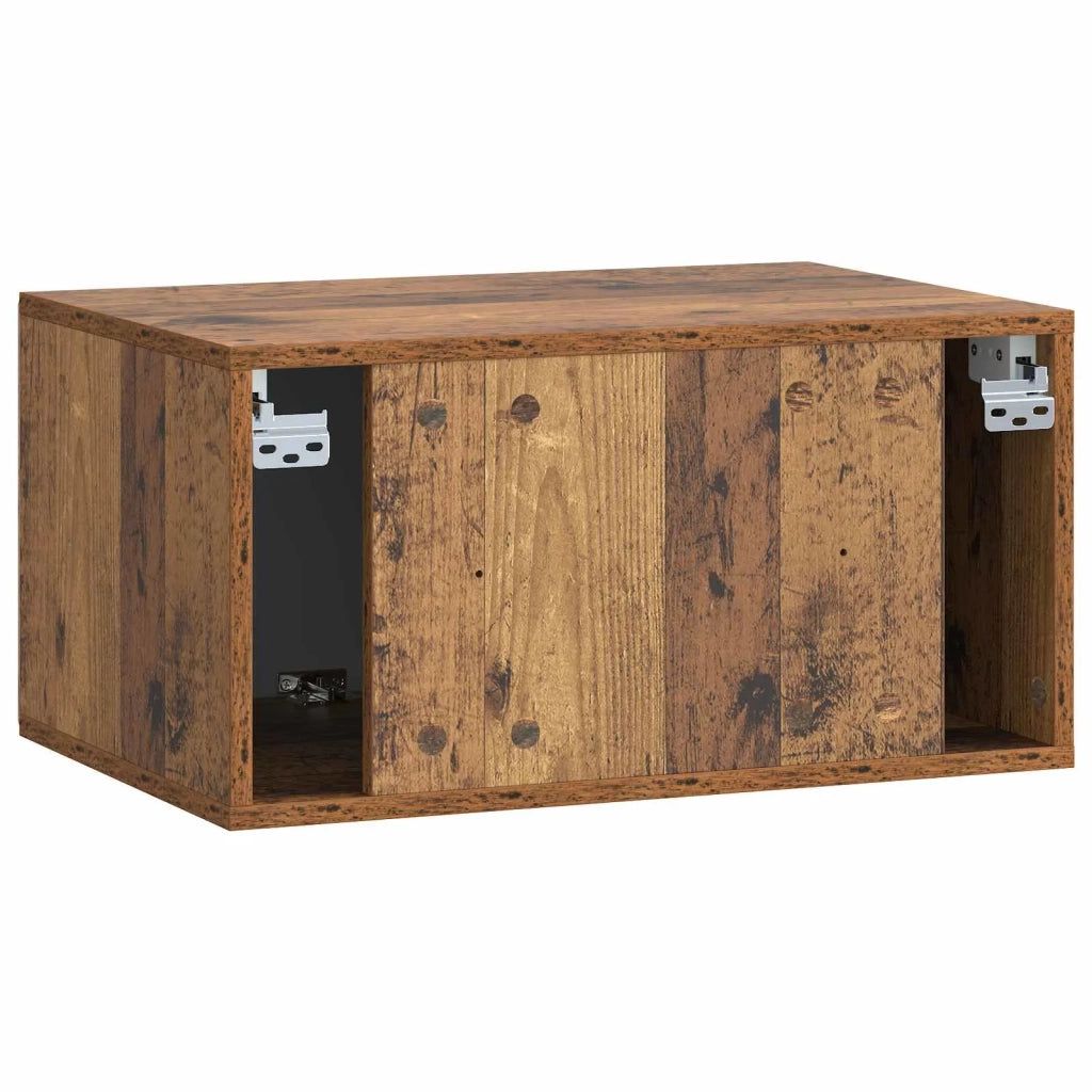 Mobile Porta TV da Muro 59,5 x 41 x 30 cm Legno antico 899193