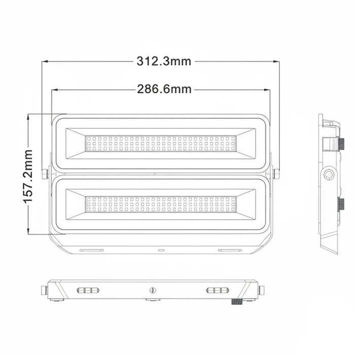 Faro LED modulare per esterno faretto impermeabile IP65 staffa orientabile luci giardino negozio tabelle insegne potenza 200W