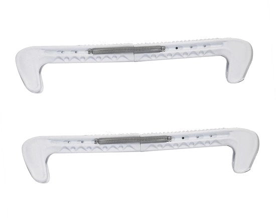 Protezioni per pattini da ghiaccio in plastica - Protezioni per pattini da ghiaccio con nastro - Protezioni per pattini da ghiaccio per hockey su ghiaccio - 2 pezzi - Serraggio regolabile a filo - 7 colori