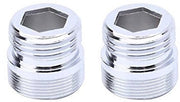 Adattatore per rubinetti - Connettore di tubo - Risparmia acqua - Argento - Connettore di illuminazione - Per cucina e bagno - 2 pezzi