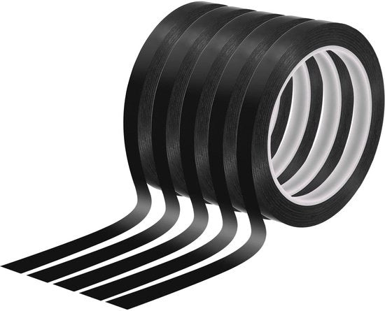Taccuino bianco - Nastro adesivo 10mm - Adesivo autoadesivo - Nero - Taccuino da disegno - Linee a raster - Grafici - Adatto per aula di classe